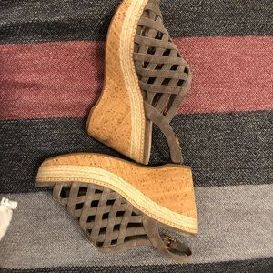 Prada Grey Wedges